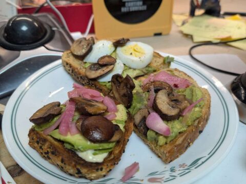 how-i-make-avocado-toast-mushrooms-pickled-onions-pickled-egg-siracha-mayo-hellmans-2026-03-03